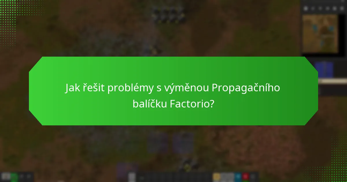 Jaký další obsah je zahrnut v Propagačním balíčku Factorio?
