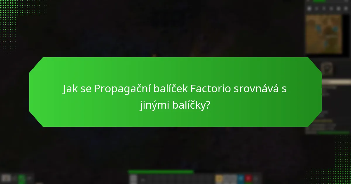 Jaká vylepšení jsou součástí Propagačního balíčku Factorio?
