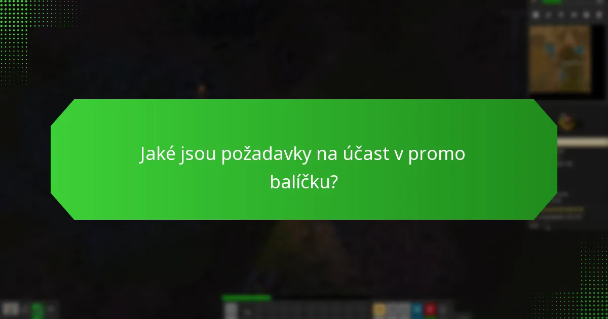 Jaké odměny mohou účastníci očekávat z promo balíčku?