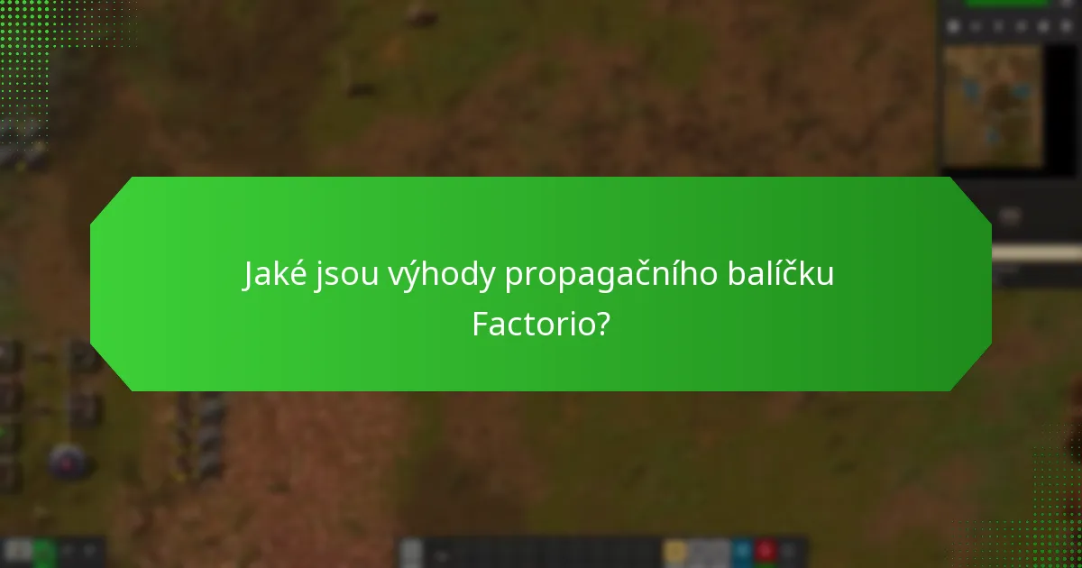 Jak se propagační balíček Factorio srovnává s jinými herními balíčky?